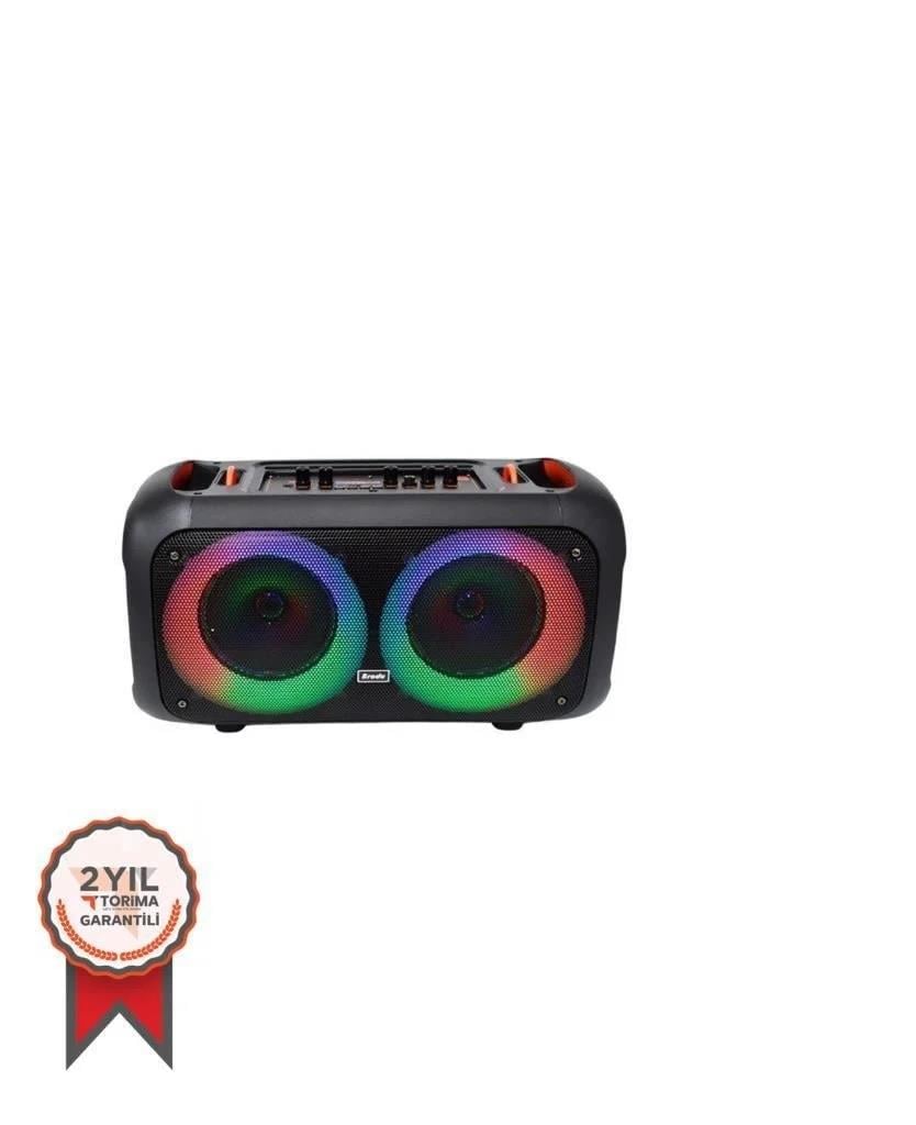 BTS-1709 6.a5 INCH Kablosuz Mikrofonlu Bluetooth Hoparlör Usb-Tf-Fm Radyo Siyah