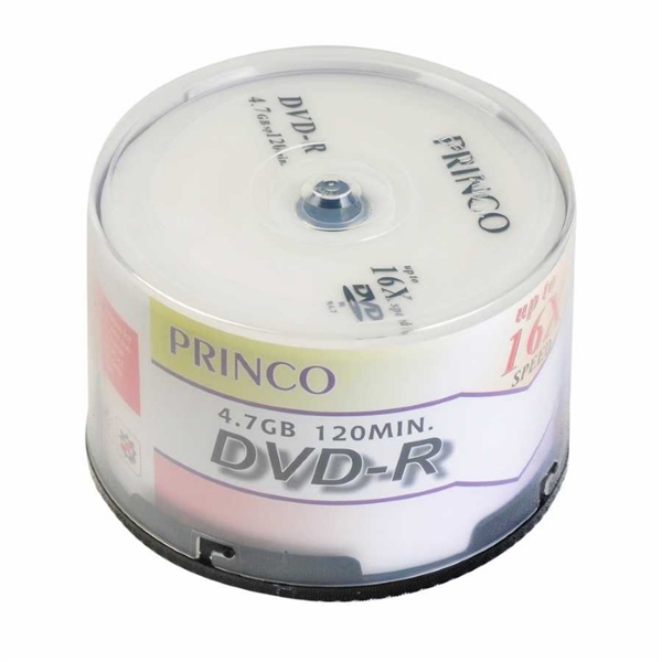 Princo 4718473007001 DVD-R 16X 50liK CAKEBOX