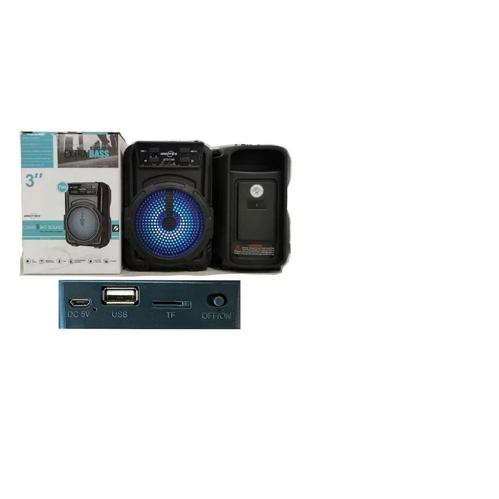 GTS-1346 Rgb Ledli Bluetooth Hoparlör Usb-Tf-Fm Radyo