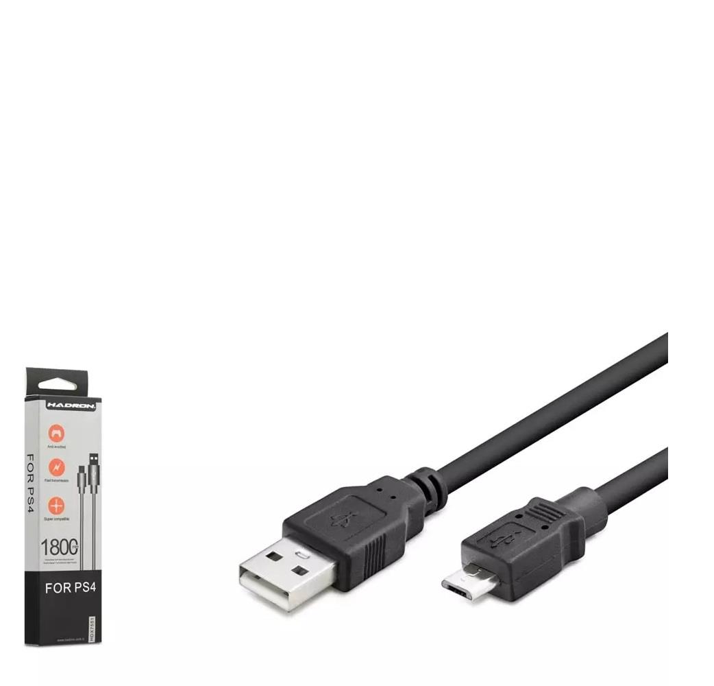 HADRON HDX7551K KABLO USB MICRO PS4 ŞARJ KABLOSU 1.8MT KUTULU