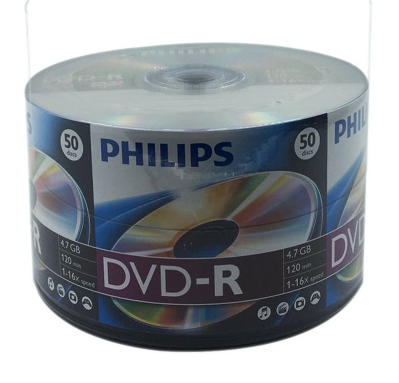 Phılıps 50'lik 4.7 GB DVD-R 1 Paket