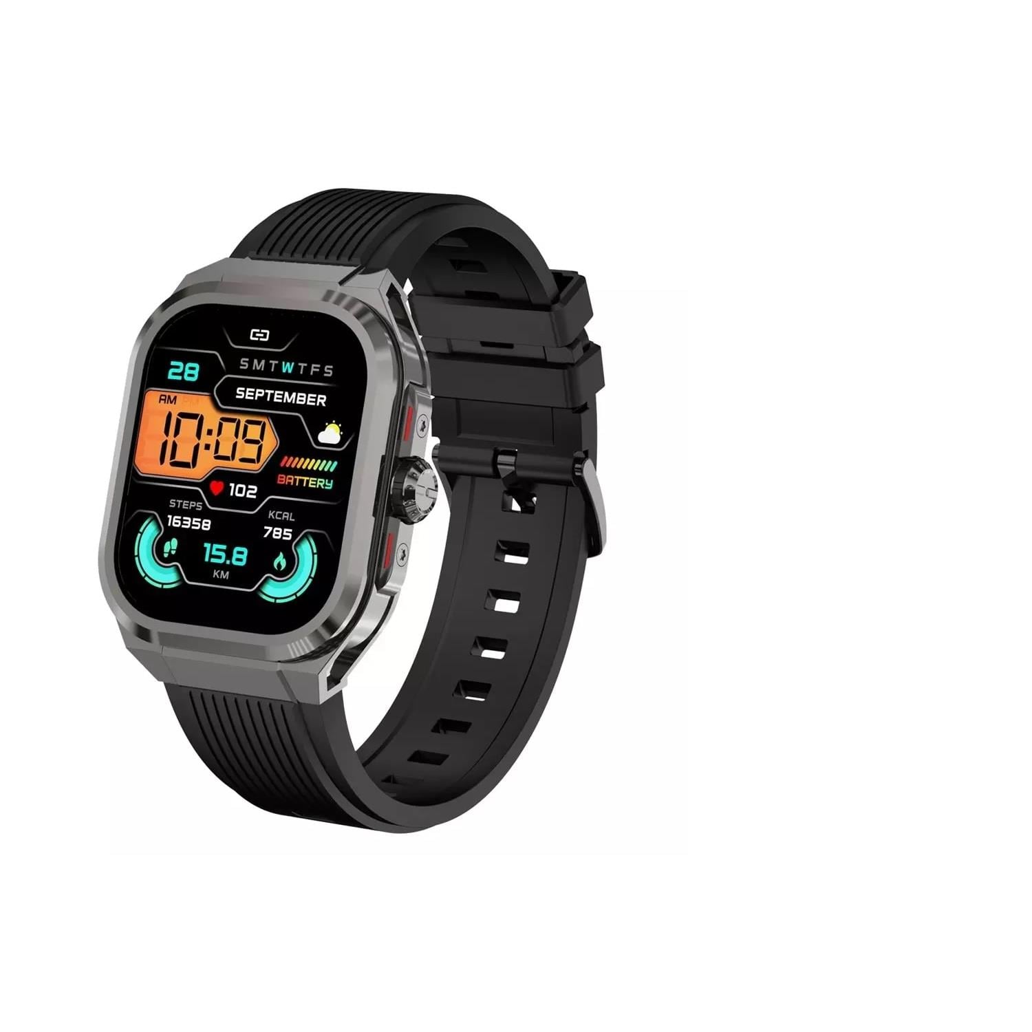 S-LINK GLOWY W30 BLUETOOTH AKILLI SAAT DaFit UYUMLU 500mAH SİYAH