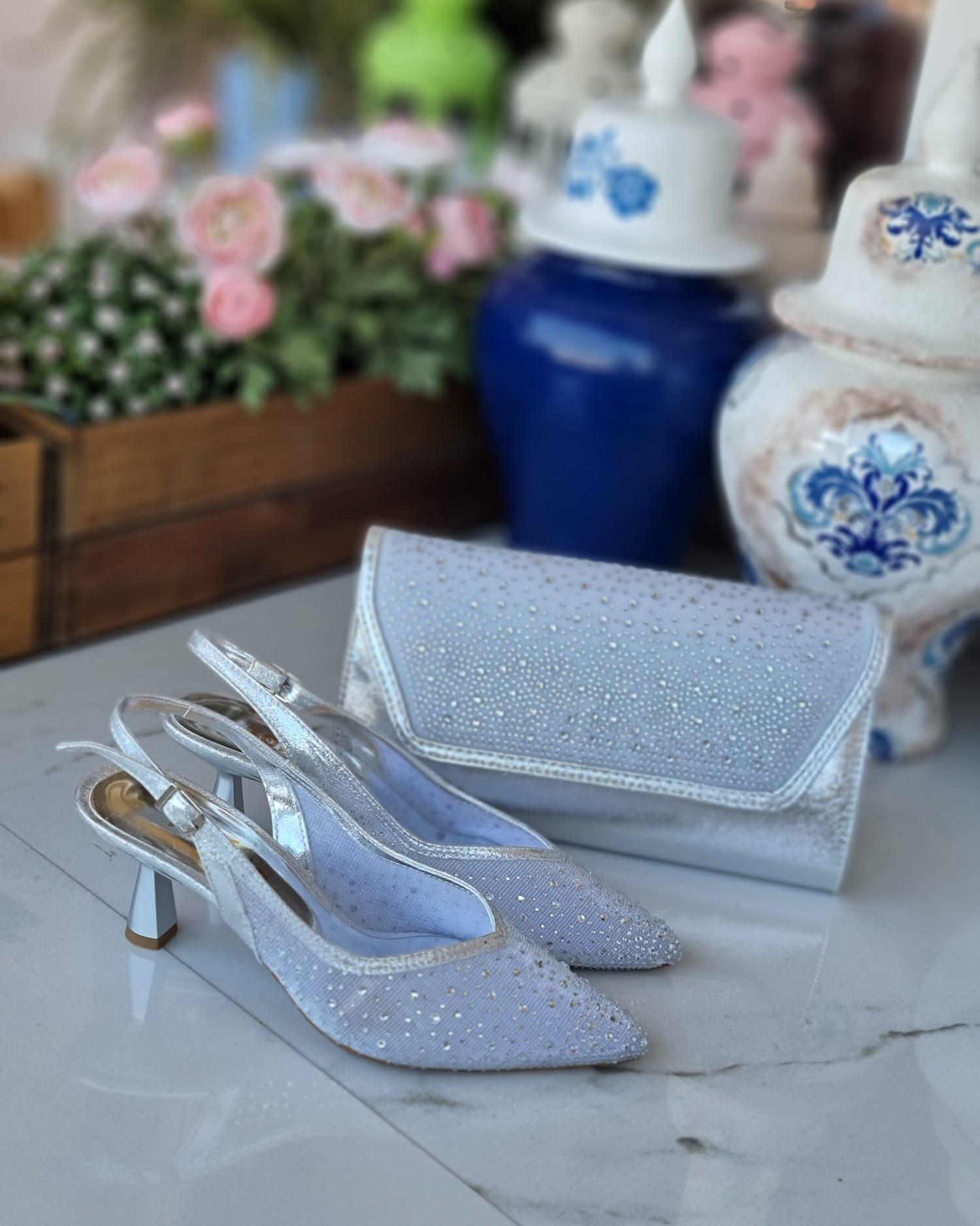 0085 CNT 861 GÜMÜŞ TÜL TAŞLI