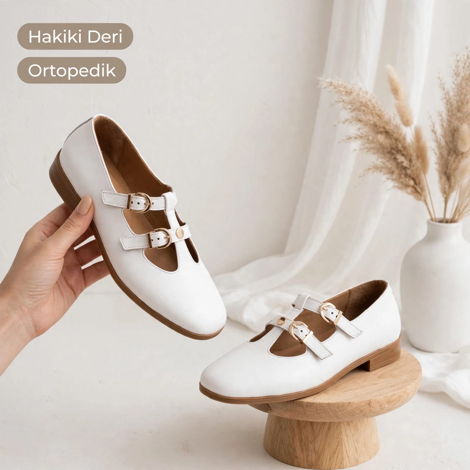 0184 1023 BEYAZ DERİ