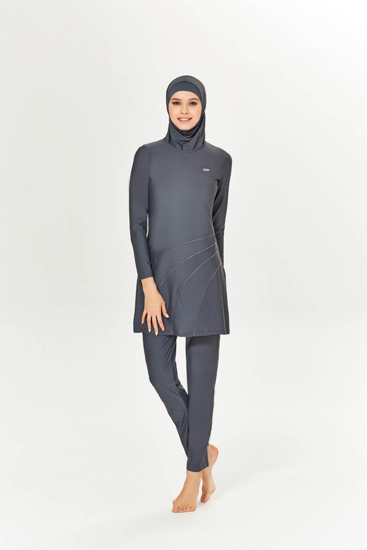 BURKINI ALL GREY | DILEK YAMAKOGLU