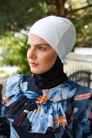 BONNET SOUS HIJAB BLANC | DILEK YAMAKOGLU