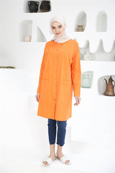 TUNIQUE À POCHES ORANGE