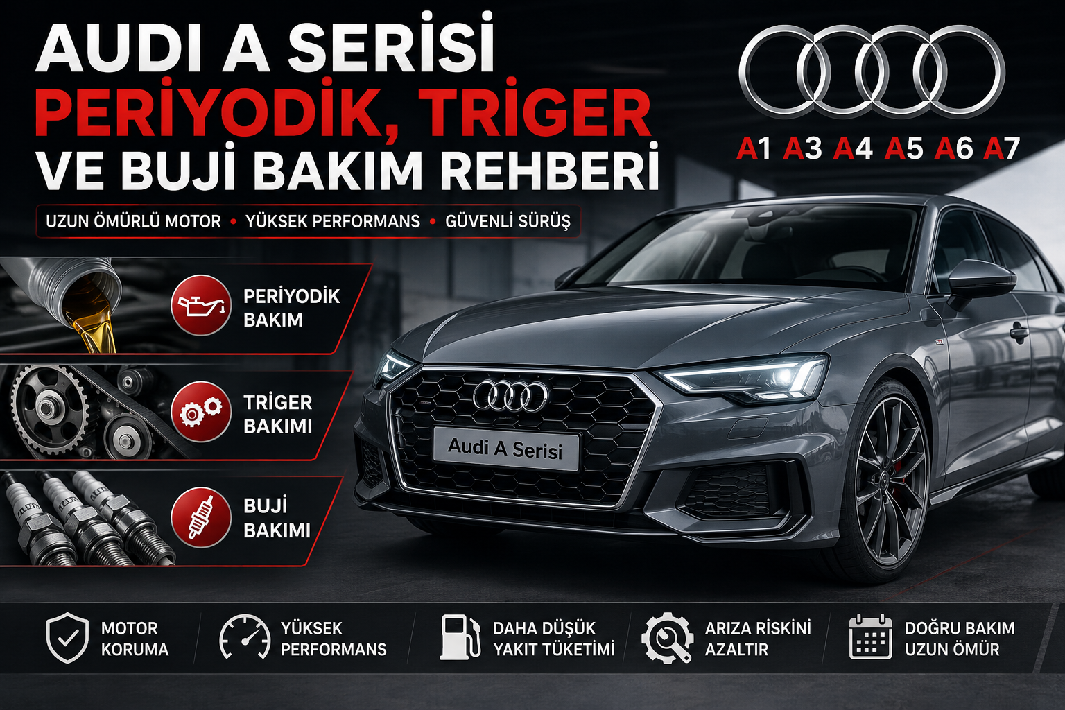 Audi A Serisi Periyodik Bakım Triger ve Buji Değişim Rehberi
