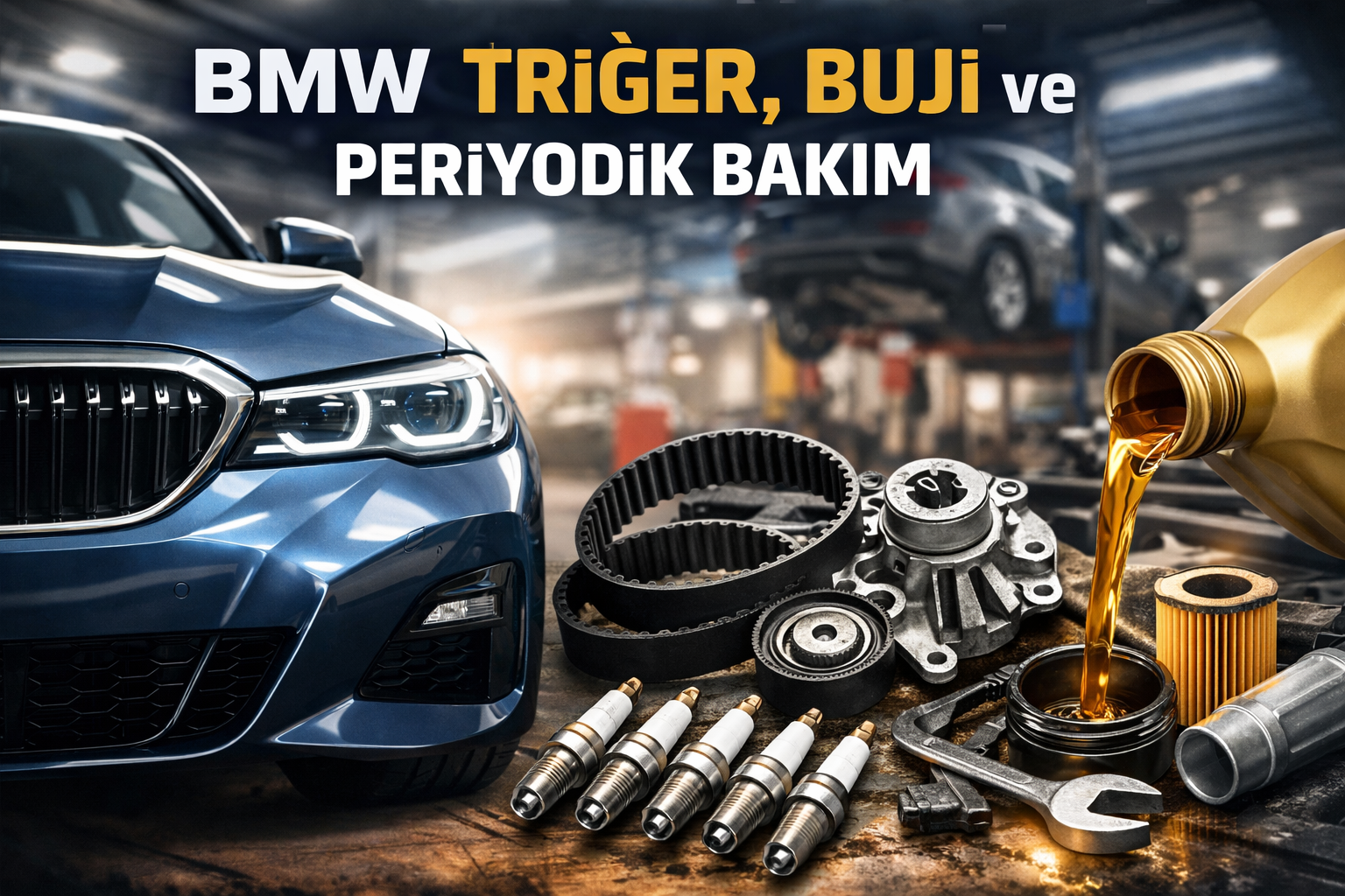 BMW triger buji ve periyodik bakım görseli