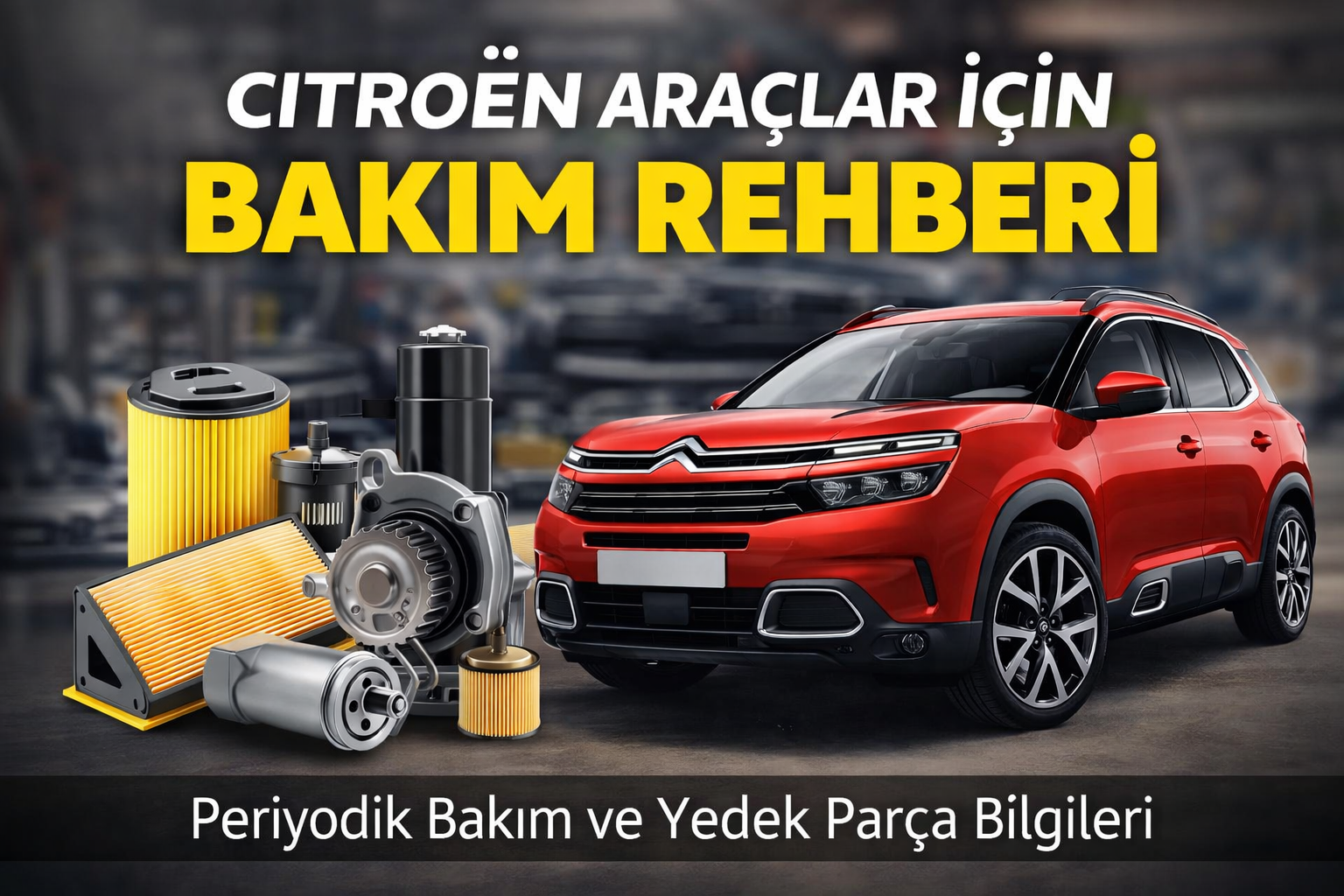Citroën araçlar için bakım rehberi ve periyodik bakım parçaları