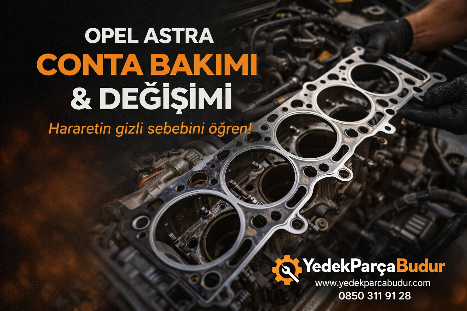 Opel Astra silindir kapak contası değişimi ve motor bakım görseli