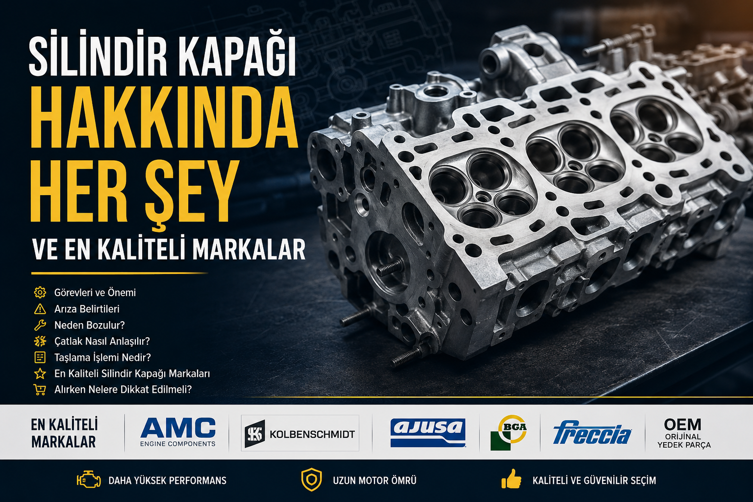 Silindir kapağı hakkında her şey ve en kaliteli markalar