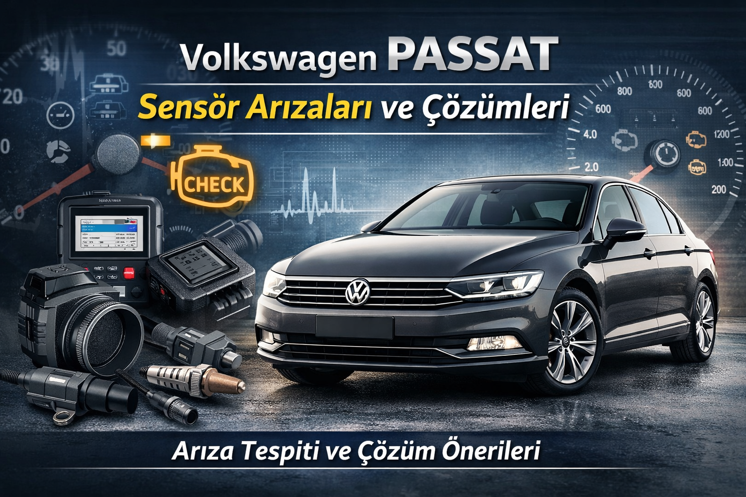 Volkswagen Passat sensör arızaları ve çözümleri kapak görseli