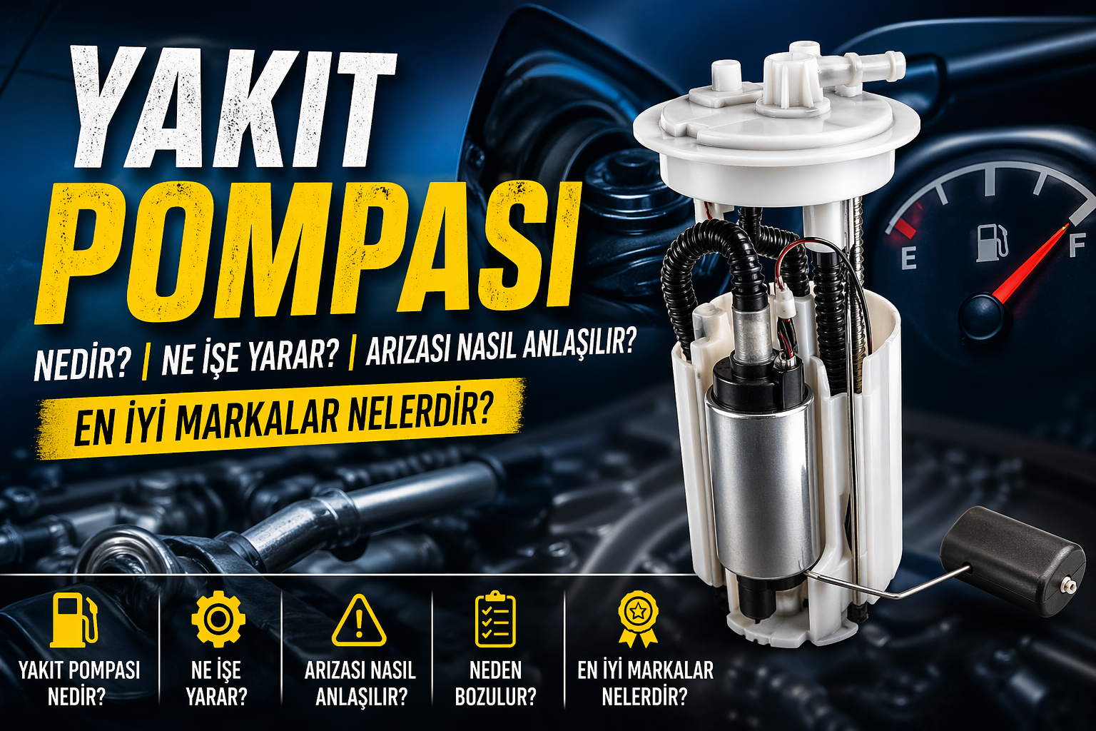 Yakıt pompası nedir arıza belirtileri ve en iyi markalar