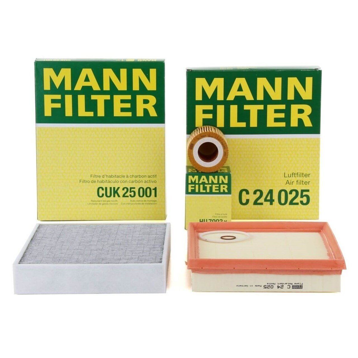 Bmw F20 120i Periyodik Bakım Filtre Seti Mann Marka 11427611969-13717630911-64119237555