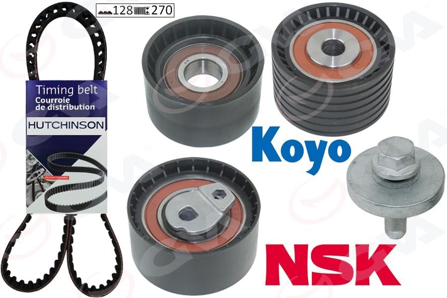 GVAEksantrik Gergi Kiti 128X270 Laguna 98-01 -Megane 99 -Scenıc 00-03 -Espace Iıı 1.8-2.0 16V K025507xsGVA 59T1820H
