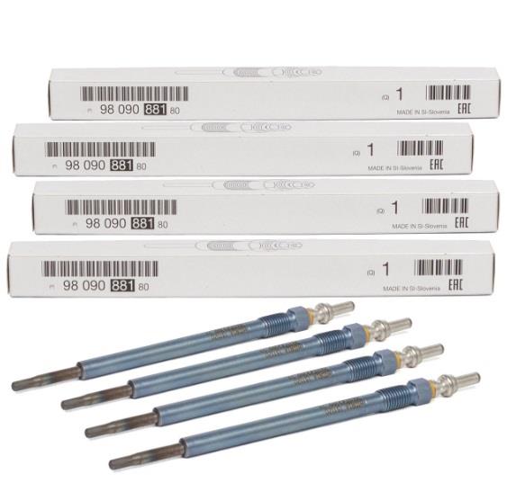 Opel Corsa F 1.5 Dizel Kızdırma Buji Takımı 4 Adet  Orjinal Marka 3553647