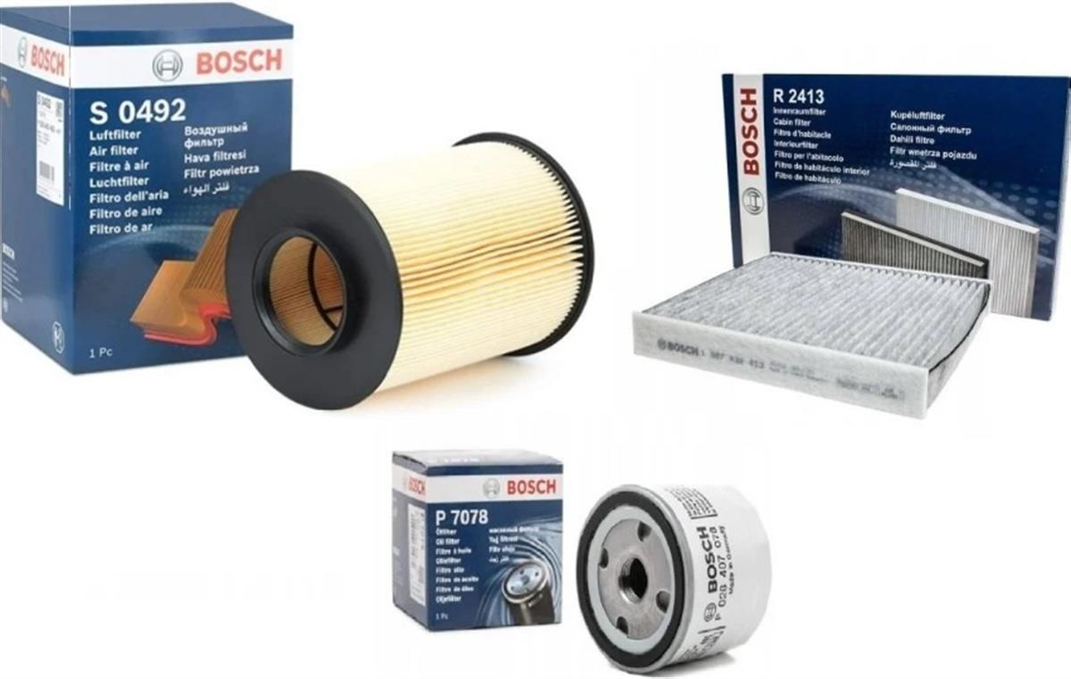 Ford Focus 2008-2011 1.6 Benzinli Periyodik Yağ Bakım Seti Bosch Marka AV619601AF-EM5G6714AA-4M5J19G244AAHF