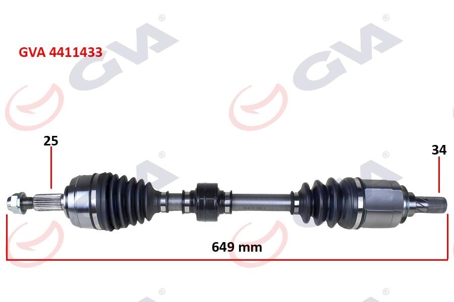 GVAKomple Aks Sol Megane Iv 1.5Dcı 16- Euro6 A-T 649MmGVA 4411433