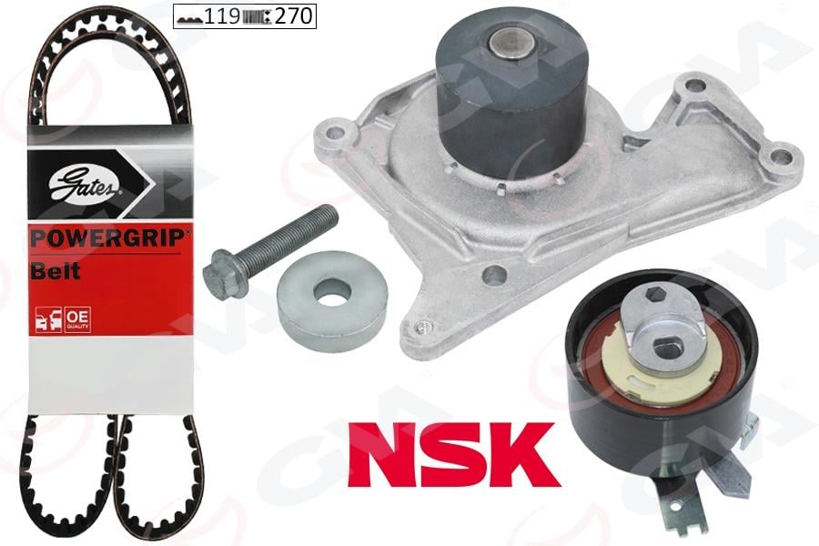 GVATrıger Kayıs Setı Mercedes Om607 W176 W246 C117 W415 X156 . Clıo Iv 12 Symbol Iıı 13 Fluence 09 Megane Iv 15 Sandero Iı 12 Duster 10 Qashqaı Iı 13 Pulsar 14 Juke 10 K9k 1.5 Dci Euro 5 DevırdaımlıGVA 59WPK1420G
