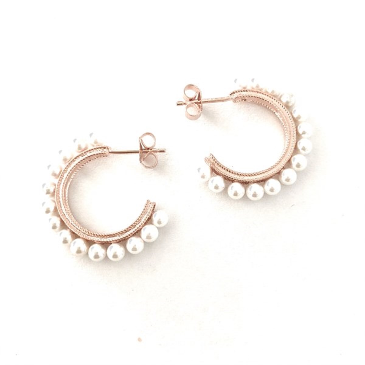 2,5 cm İnci Halka İthal Küpe