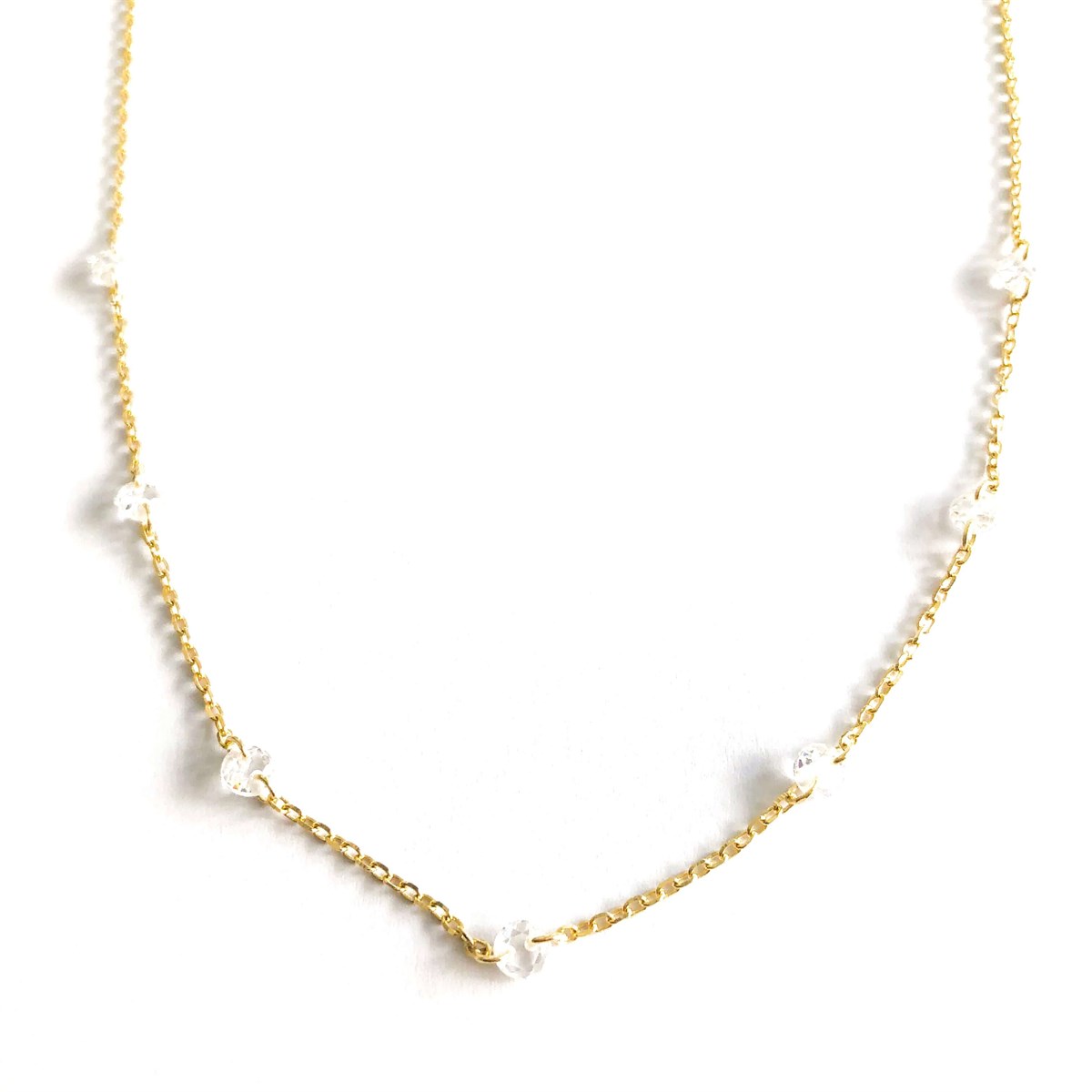 Araları Taşlı İthal Kolye