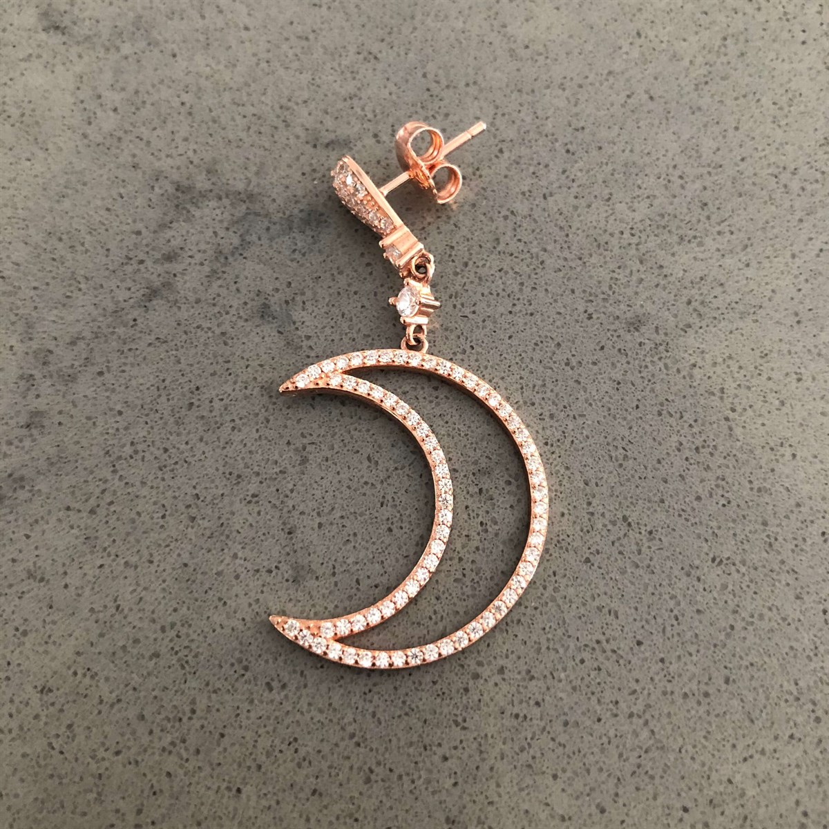 Ay Sallantılı Küpe 