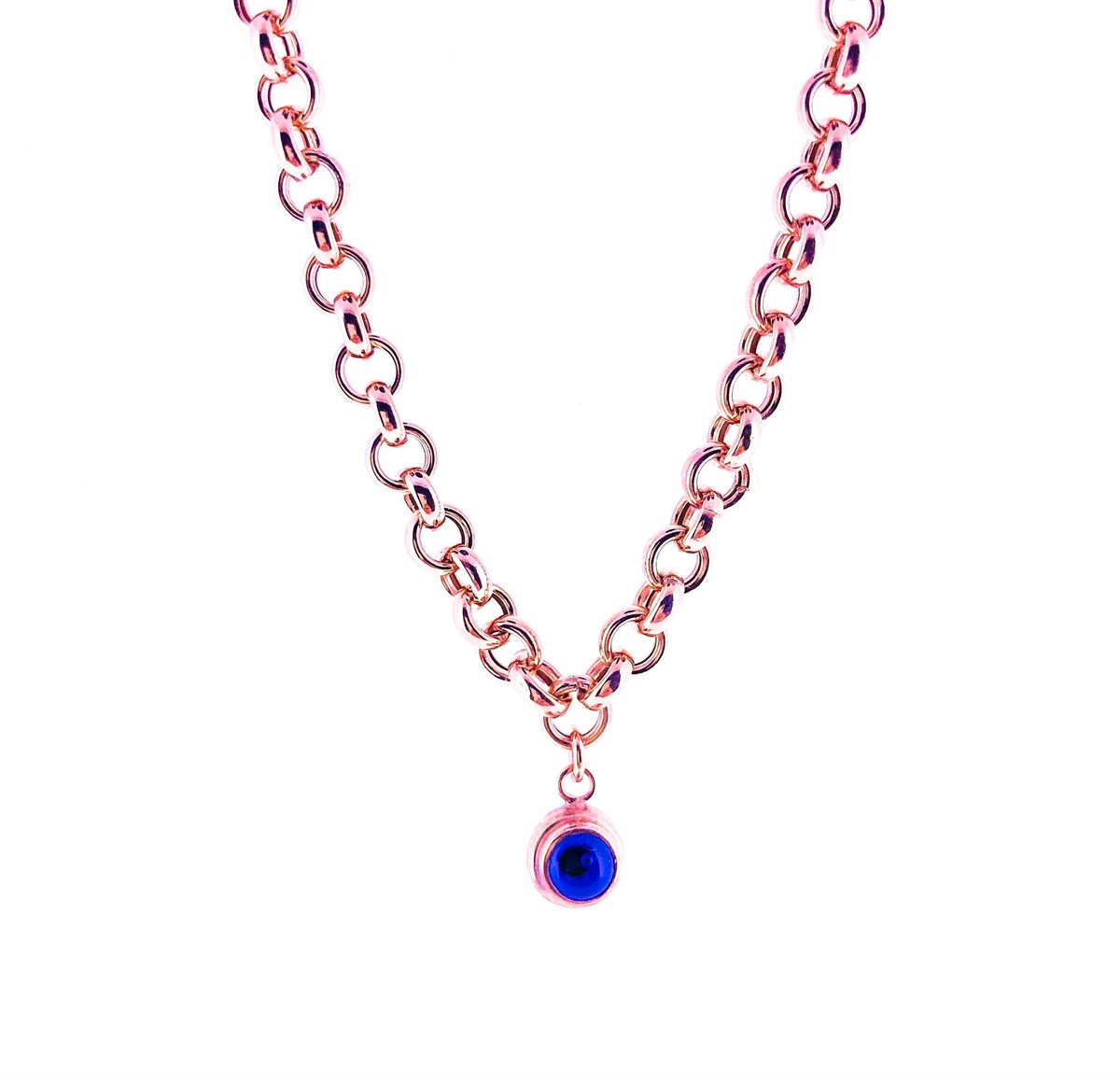 Doch zincirli nazar boncuklu kolye