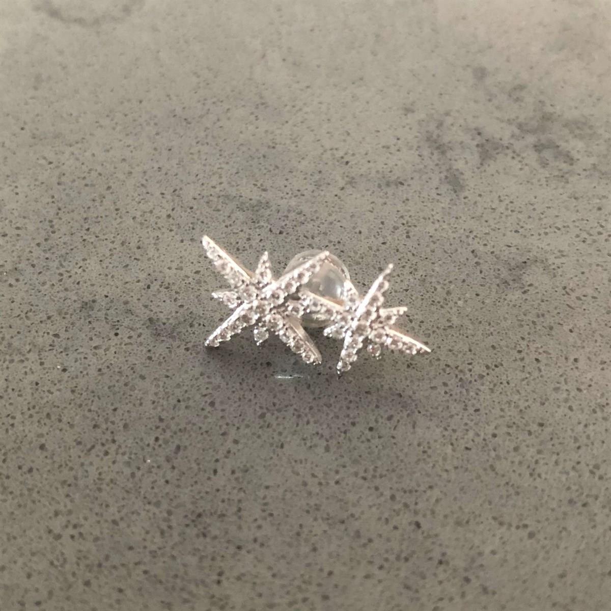 İki Yıldız İthal Küpe 