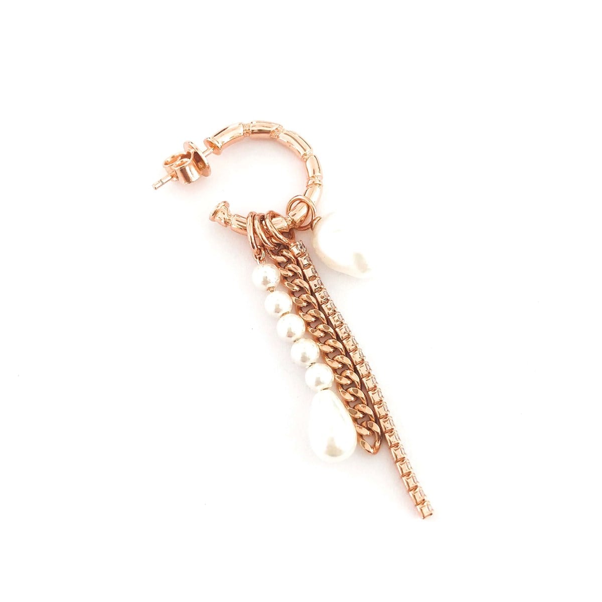 İnci Sallantılı İthal Küpe