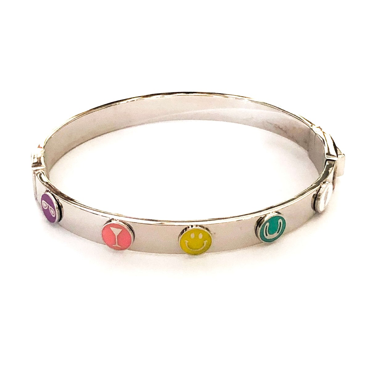 Renkli Figürlü Kelepçe İthal Bileklik 2