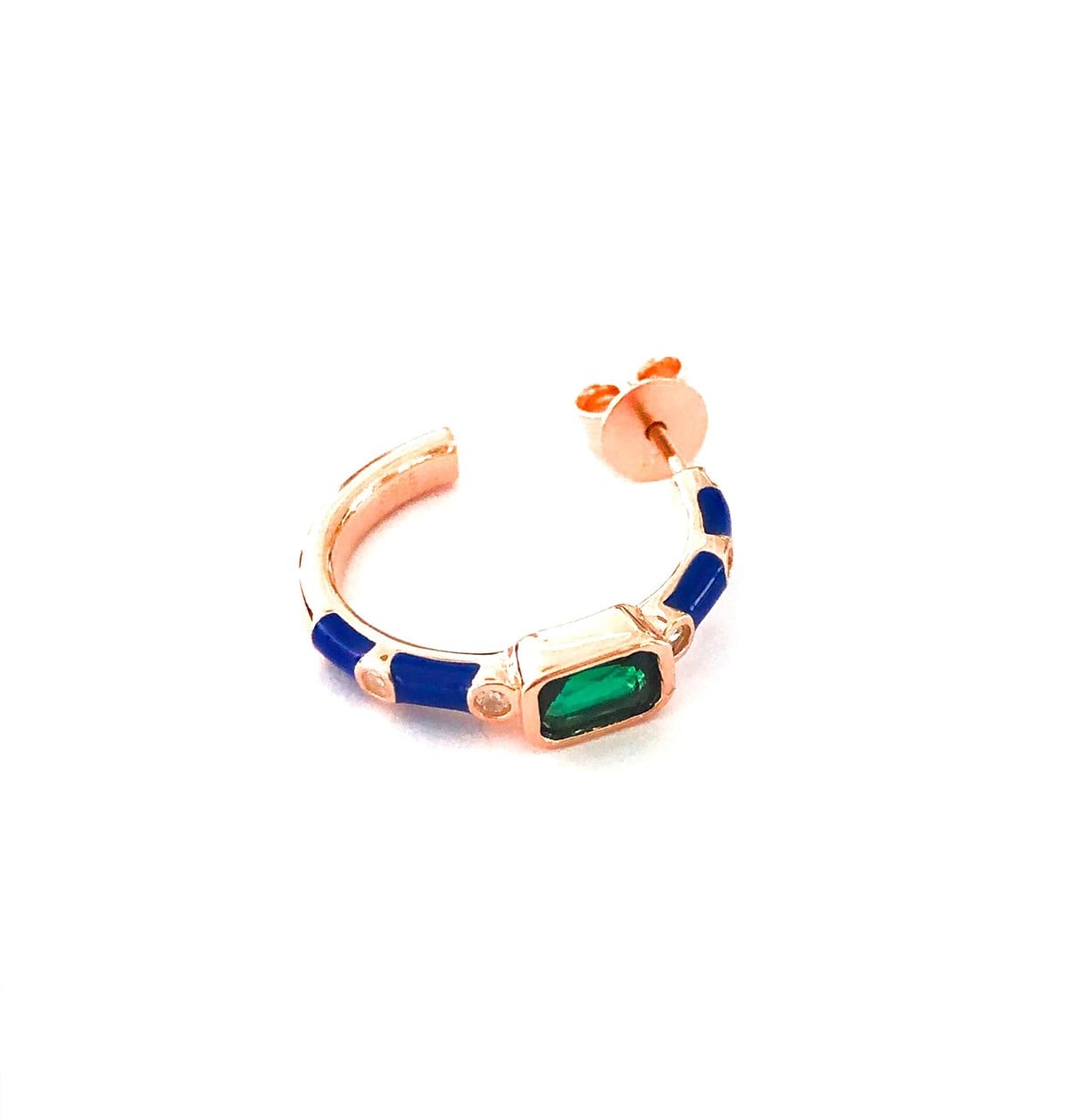 Safir Mine Yeşil Taş İthal Küpe