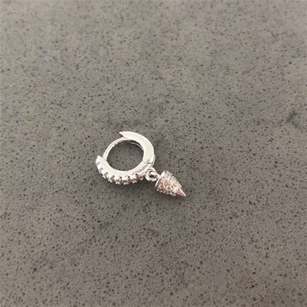 Taşlı Şimşek İthal Küpe