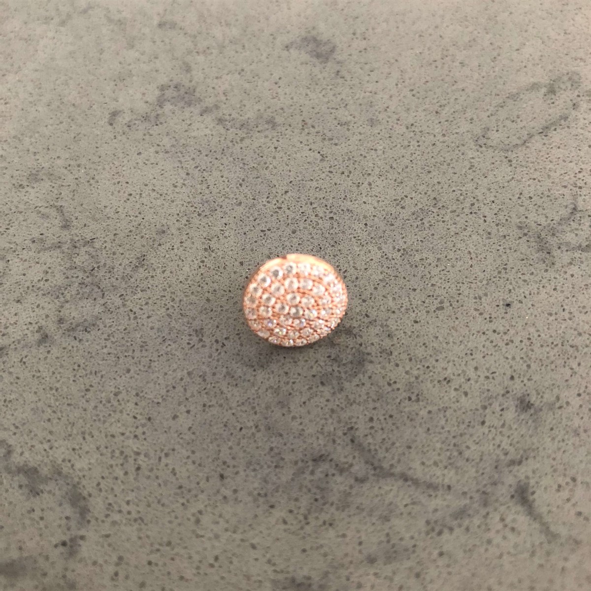 Taşlı Yuvarlak Küpe 