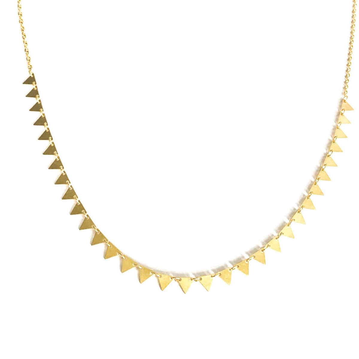 Üçgen Pul Zincir Kolye