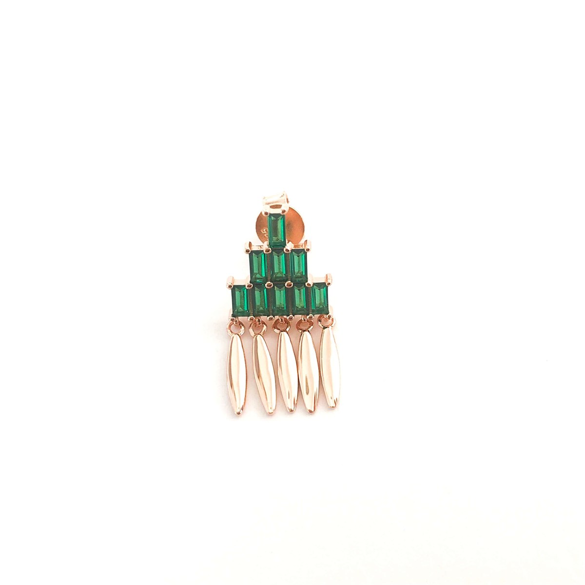 Yeşil Baget İthal Küpe