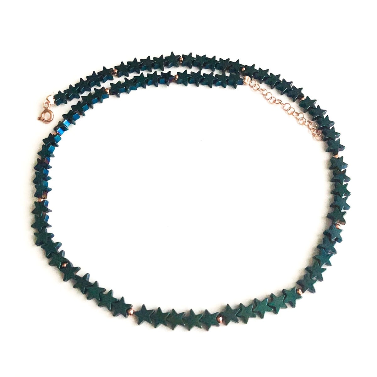 Yıldız Hematit Kolye 