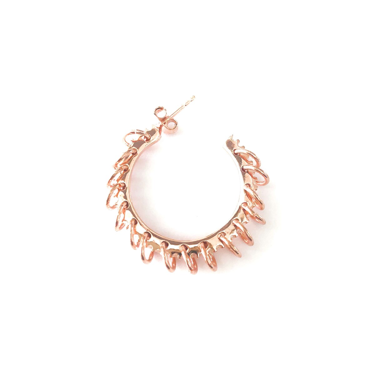 Yuvarlak Mini Halka Detay Halka Küpe