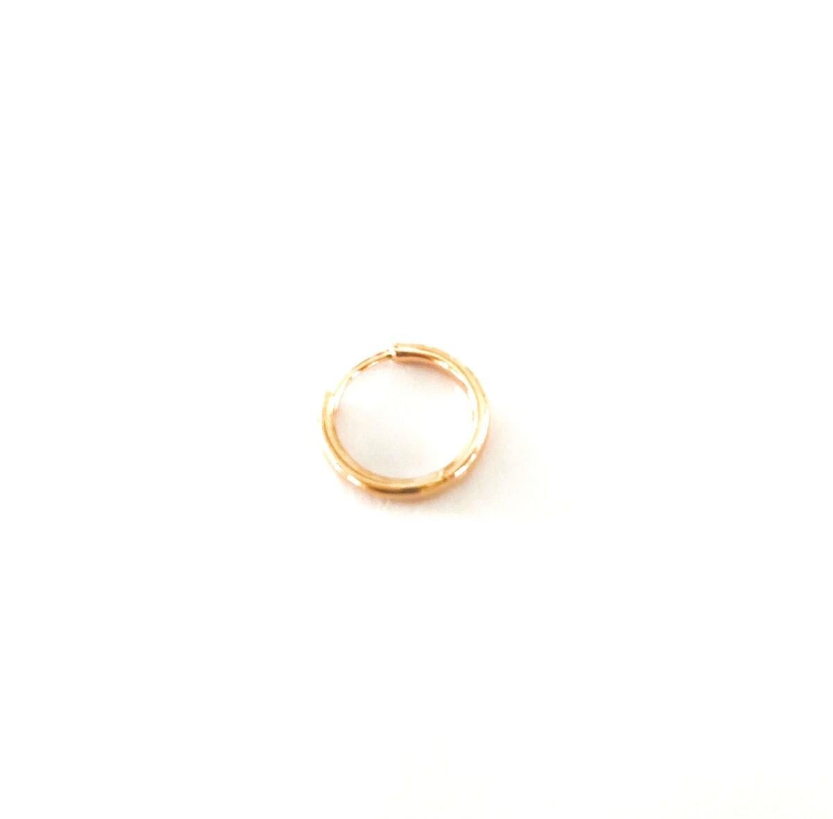 1,1 cm Halka İthal Küpe (Gold)