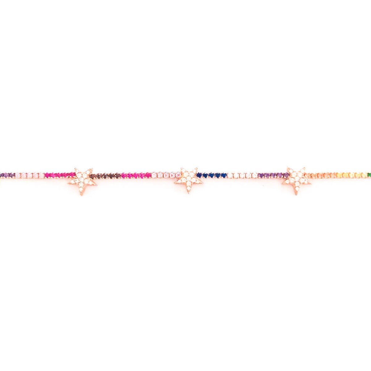 Araları Yıldız Multicolar Suyolu İthal Choker