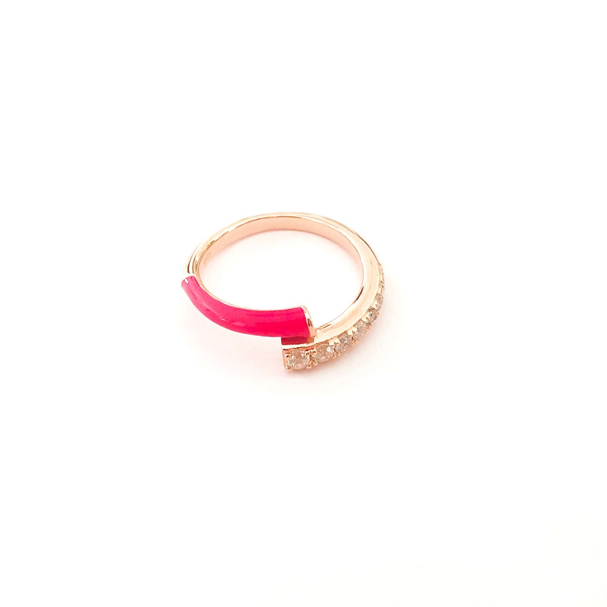 Neon Pembe İthal Yüzük