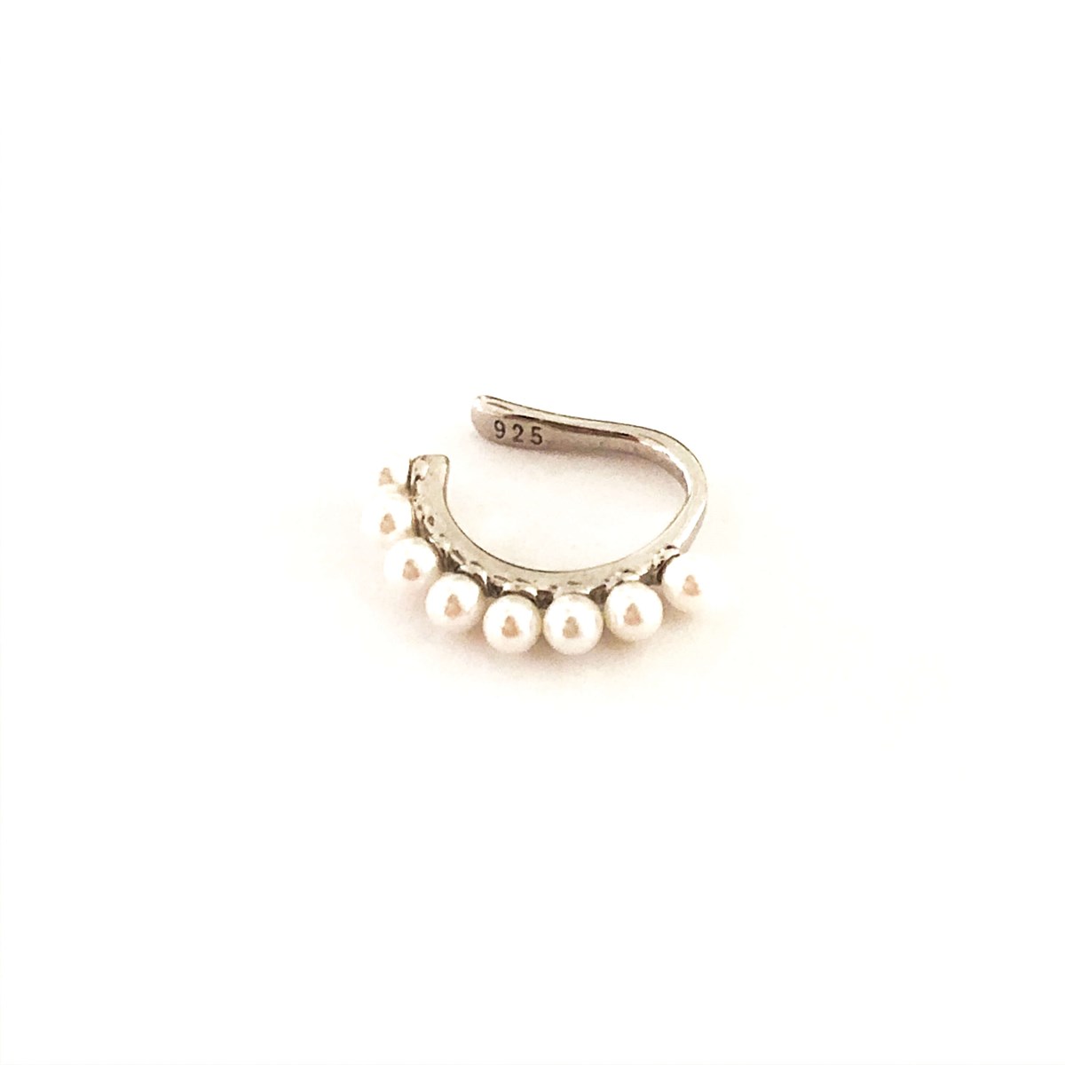 Tek Sıra İnci Kıkırdak Küpe