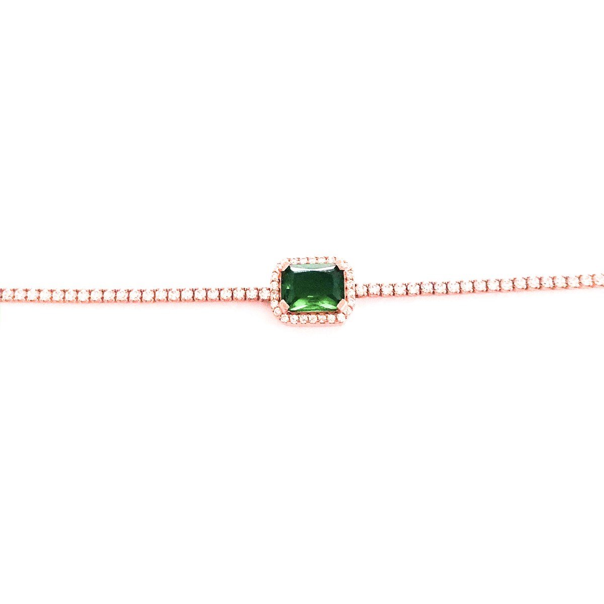Yeşil Taşlı Suyolu İthal Choker