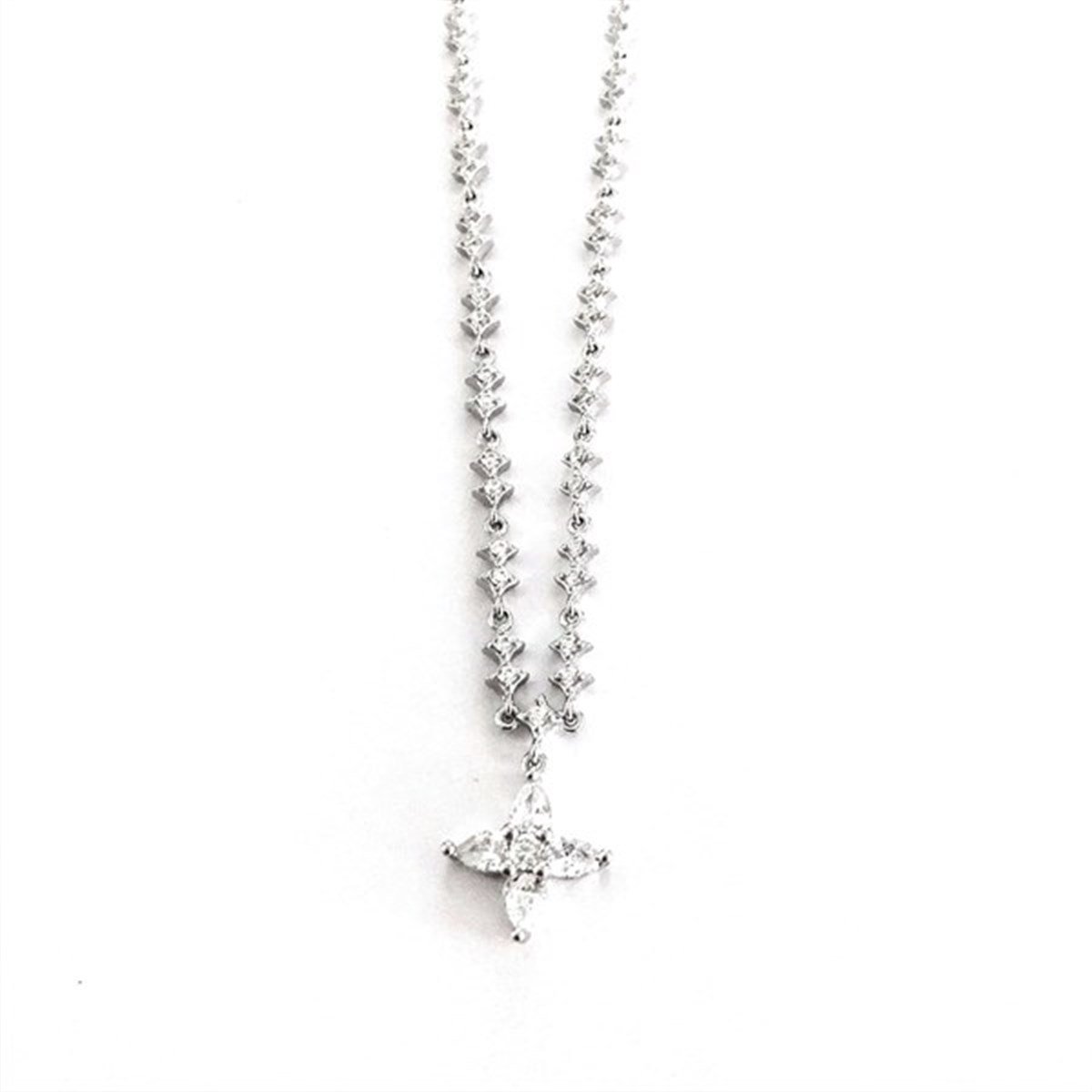 Star Baguette Stone Necklace