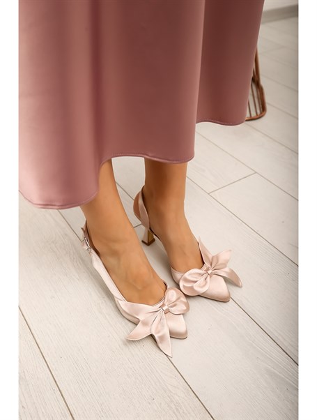 Pulgar Ten Seten 8 cm Kadın Topuklu Ayakkabı