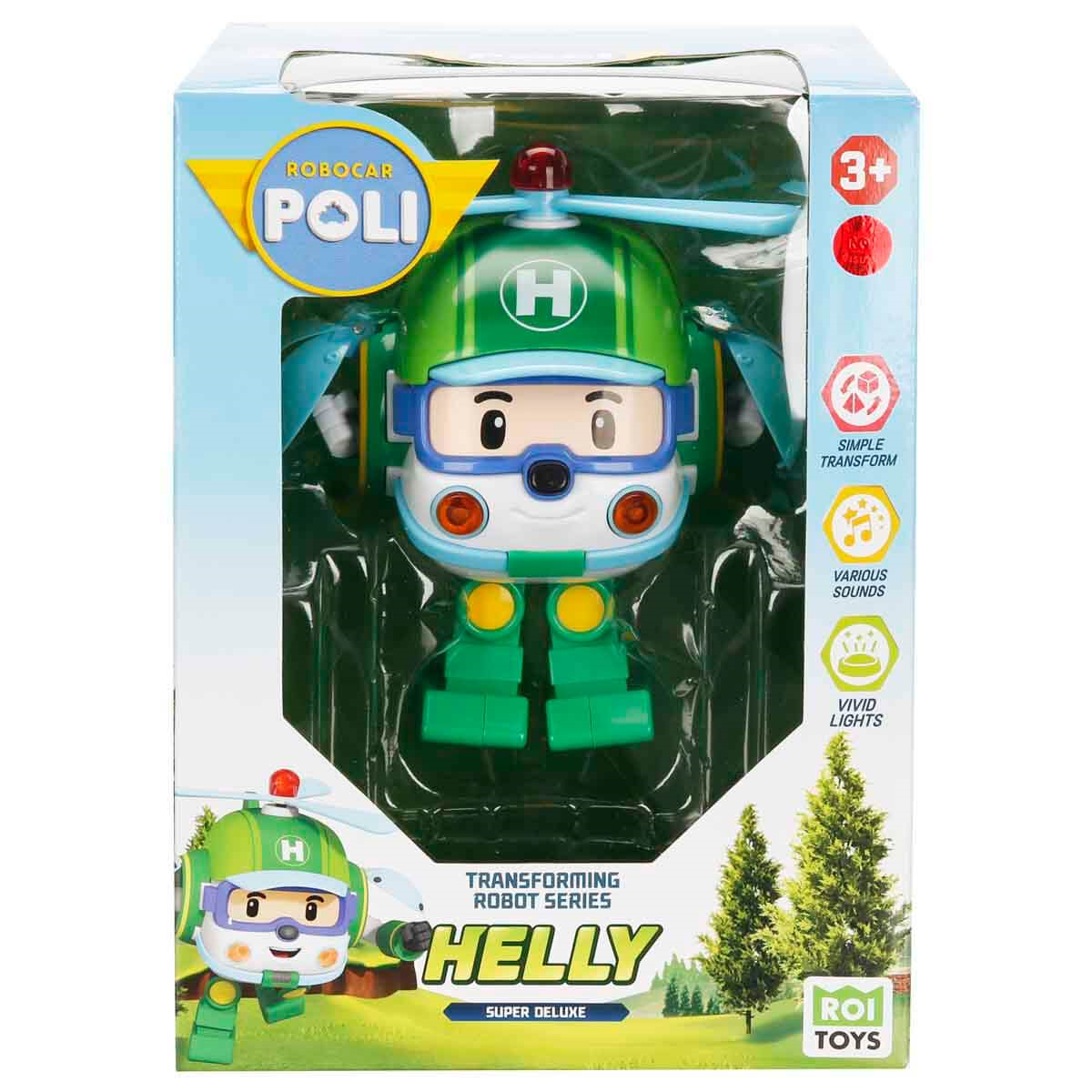 Sesli ve Işıklı Robocar Poli Büyük Transforming Robot Helly