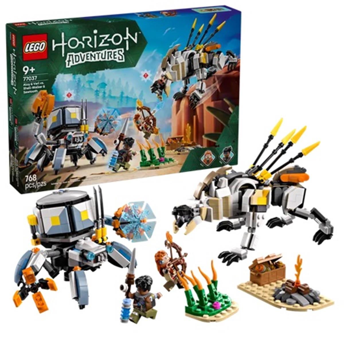 77037 LEGO Horizon Adventures Aloy ve Varl, Metalkabuk ve Hızardiş e Karşı