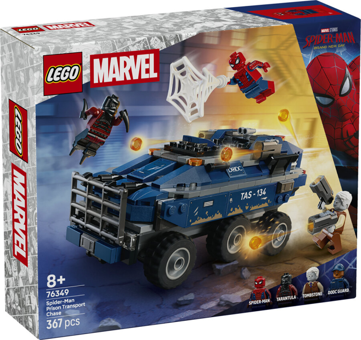 76349 LEGO Marvel Örümcek Adam Hapishane Nakliye Aracı Takibi