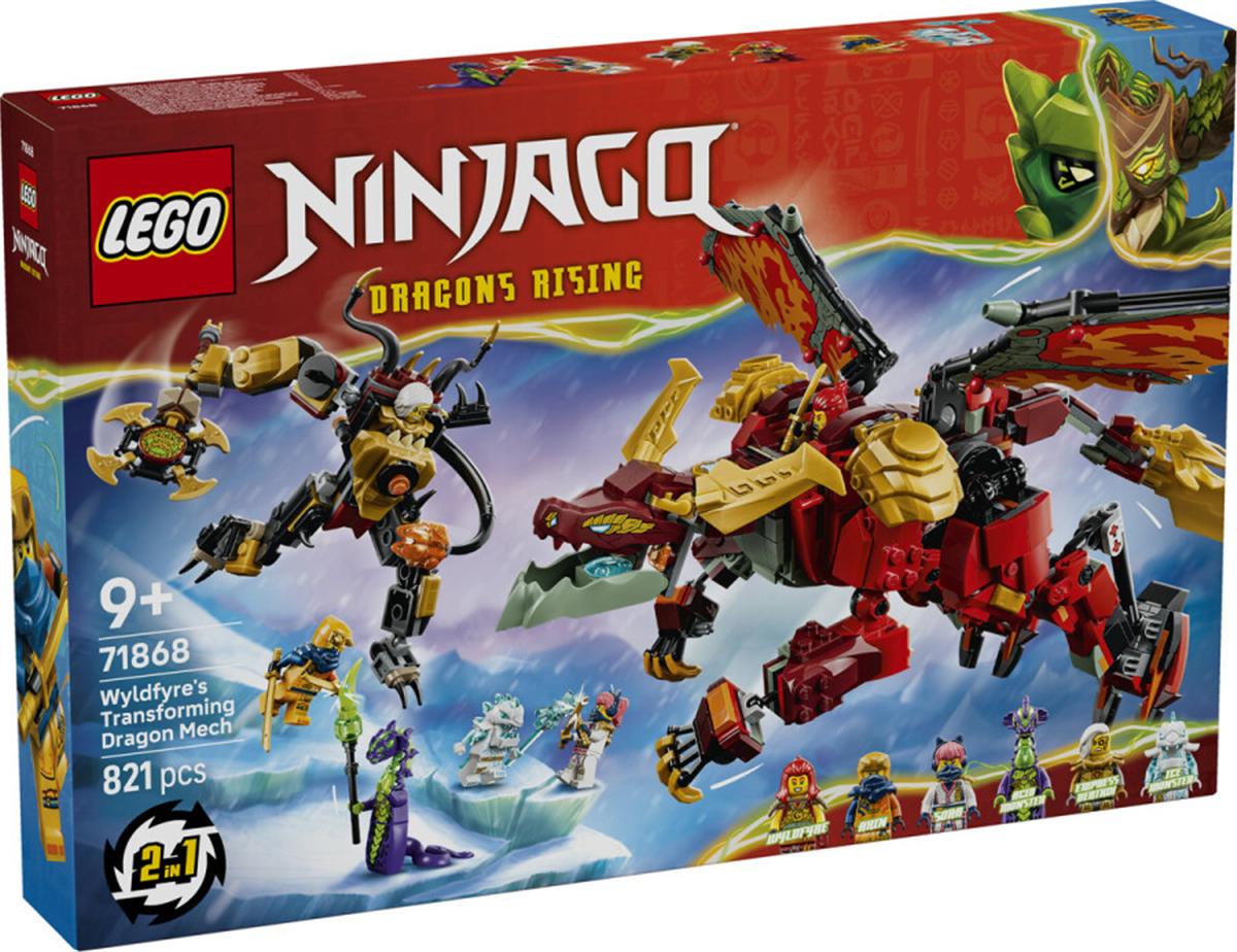 71868 LEGO NINJAGO Wyldfyre ın Dönüşen Ejderha Robotu