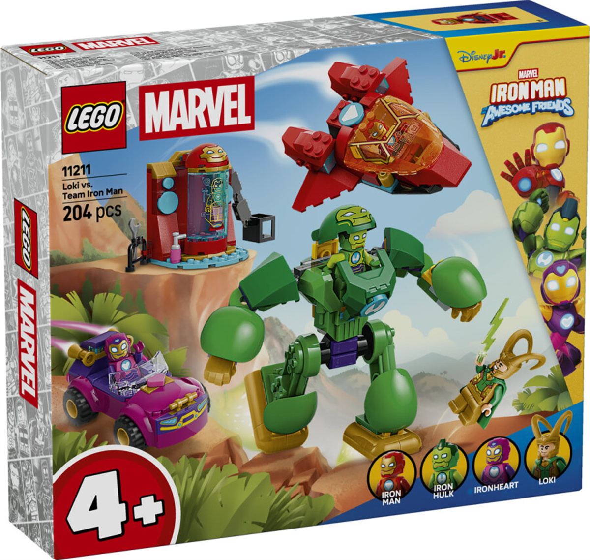 11211 LEGO Disney Junior Marvel Loki Iron Man Takımına Karşı